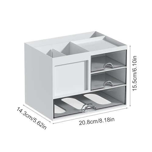 Support de table pour papeterie à grande capacité doté de casiers de tri ergonomiques - 3