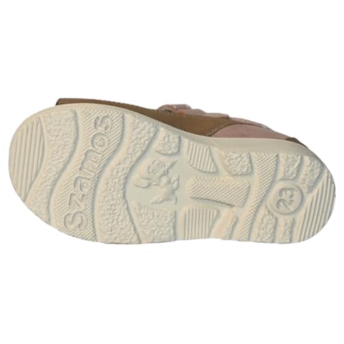 Kids Girls’ Genuine Leather Orthopedic Corrective Sandals – Arch Support Shoes, Ankle Support, for Flat Feet & Overpronation with Adjustable Hook & Loop Straps, Pink Metallic Floral4