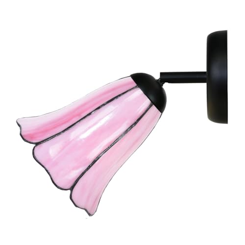 Spot Tiffany noir au Liseron Rose Art Deco Trade pour plafond et mur