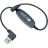 CNCTWO(コネクトツー) 7.4v/8.4v 昇圧ケーブル 空冷作業服、電熱ベスト、モバイルバッテリーが使用できる USB(オス)-DC(外径3.8/内径1.4mm)変換 36cm (3.8*1.4メス-USB(A)オスL字型-7.2v)