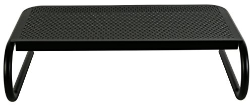 Allsop Large Metal Art Monitor Stand, 18-Inch wide platform holds 50 lbs with keyboard storage space - Black (30336) - Image 7