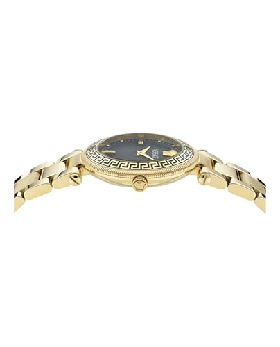 Versace Versace Reve Collection Luxury Womens Watch Timepieces with a Gold Bracelet and Case featuring a Black Dial2