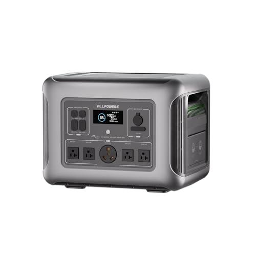 ALLPOWERS 2500W Home Backup Battery with 30A RV Output, 2016Wh LiFePO4 Portable Power Station with UPS for Home Use, Outdoor Camping, Off-Grid Emergency, Fast 1-Hr Recharge