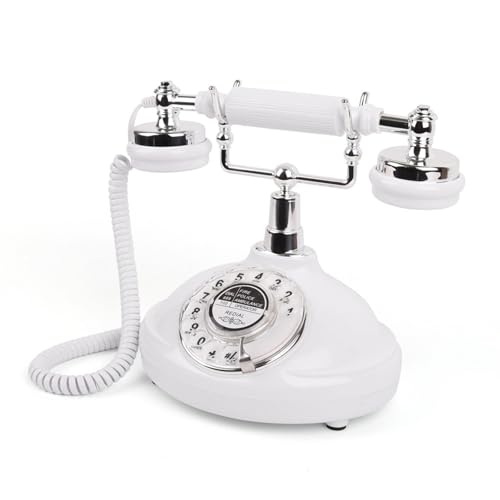 menolana Telefone de mesa com design vintage, telefone com fio para ocasiões especiais, decoração de