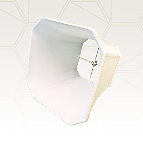 Image of Royal Designs, Inc. BSO-705-12EG Square Cut Corner Bell Basic Lamp Shade, 7.5 x 12 x 10.25, Eggshell