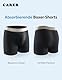 Carer 3er-Pack Waschbare Inkontinenz Pants Männer aus Baumwolle Herren-Boxershorts für Inkontinenz mit 150 ml Pad wiederverwendbar leckgeschützt für mittlere Inkontinenz Schwarz Größe XL