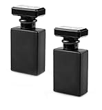 ✅ Diseño elegante adecuado para todos: gracias al cristal negro, a su forma rectangular y a su tapa de forma regular, este recipiente es adecuado para todos; hombres y mujeres. Su superficie también se puede personalizar fácilmente con pegatinas y pegatinas. Será un placer utilizarlo para tus perfumes