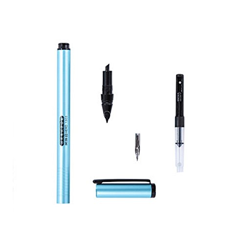 Abcsea Hero 1303 Extra Fine Nib Fountain Pen With Pen Bag - Black #TOP1