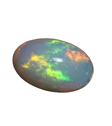 Opale éthiopienne AAA 24mm cabochon ovale naturel multi feu pour création de bijoux uniques