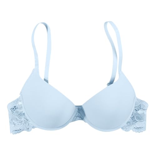 Sujetador liso con detalles de encaje refinado diseño moda mujer 4