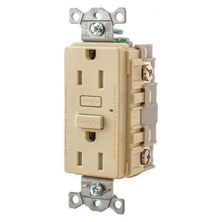 GFCI Receptacle, Self-Testing, 2 Poles