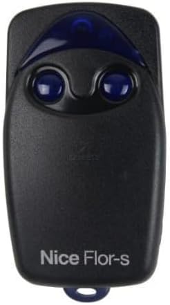 NICE Flo2r-s – 2 Buttons – Rolling Code 433 – Original Remote Control Nice FLo2r s – Black Shell