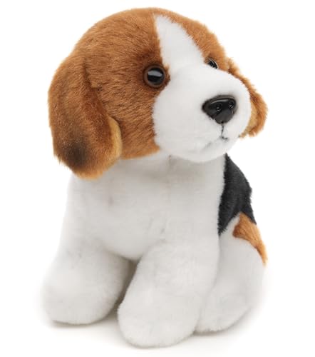 Uni-Toys - Plushie - Beagle, sitzend - 12 cm (Höhe) - Plüsch-Hund - Plüschtier, Kuscheltier