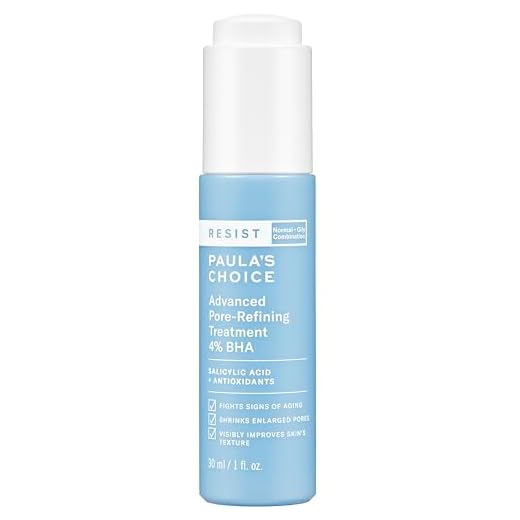 Paula's Choice RESIST Advanced Pore Refining Treatment 4% BHA Serum, Salicylic Acid & Green Tea, Anti-Aging Exfoliant for Oily Skin, 1 Ounce