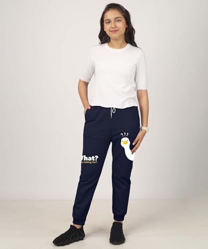 Image of KYDA Kids Girls Loose Mid Rise Cottonblend Printed Track Pants (Pack of 1)
