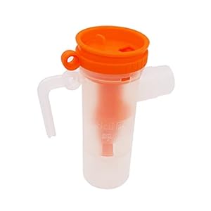 8 ml Astma Drug Inhalator Cup Compressor Nevelizer Onderdelen Verderheid Cup Mist Spuit Nevelizer Cup Volwassen Kindergezondheidszorg (Color : Orange)