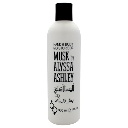 Alyssa Ashley Musk Hand and Body Moisturizer - Lotion for Women - Body Cream for Smooth Moisturized Skin - Citrus and Sicilian Bergamot - 10 oz
