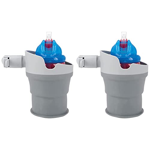 Image of Nuby Collapsible Cup Holder - Travel/Stroller Accessory (Pack of 2)