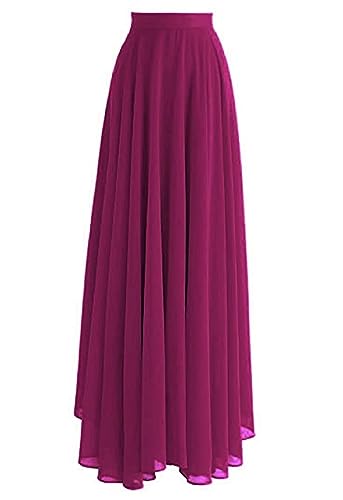 Image of Women's Full Length Georgette Long Skirt- 8 Meters Maxi Flare.