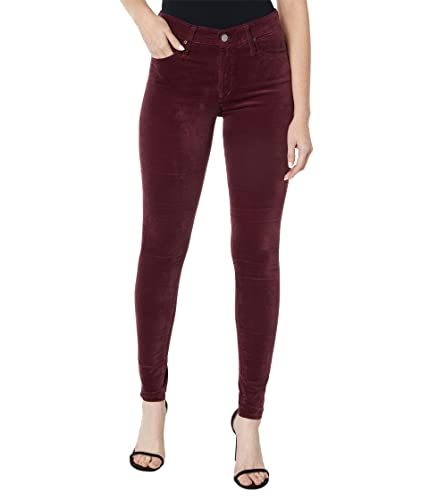 AG Adriano Goldschmied Farrah High Rise Skinny Jean Jeans, Maroon Peak, 23 US para Mujer