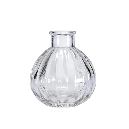 Upstore 1Pcs Empty Clear Glass Diffuser Bottle Aroma Jar Container Decorative Vase Fragrance Accessories DIY Replacement Reed Diffuser Sets Essential Oils Craft Decor