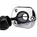 2 Pcs Flush Mounting Fishing Rod Holders,90 Degree Stainless Steel with Rubber Cap, Liner and Gasket (Screws Included),0 degree rod holder