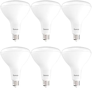 Sunco Lighting BR40 LED Light Bulbs, Indoor Flood Light, Dimmable, 5000K Daylight, 100W Equivalent 17W, 1400 LM, E26 Base, Recessed Can Light, High Lumen, Flicker-Free - UL & Energy Star 6 Pack