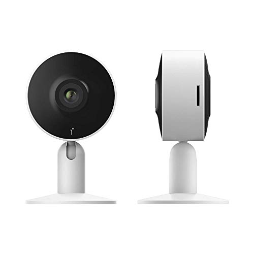 Arenti Indoor Wi-Fi Smart Home Security Camera with Human Motion Detector, Night Vision, 2-Way Audio, 3MP/ 2K UHD, Compatible with Alexa & The Google Assistant, White, One Pack - IN1T