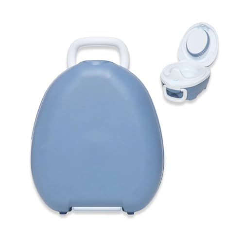 My Carry Potty - Blue Pastel Travel Potty Award-Winning Portable Toddler Toilet Seat for Kids to Take Everywhere product thumbnail 9