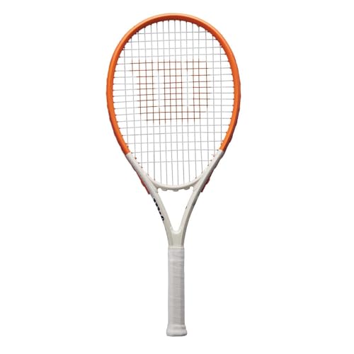 Wilson Racchetta da Tennis Roland-Garros Elite, Realizzata Con Telaio Volcanic, Testa Generosa e Impugnatura Morbida Per una Maneggevolezza Fluida, Colore: Blu Navy/Bianco, Taglia: 3