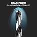 Brad Point Wood Drill Bit Set, 12Pcs Drill Bit Set with Double Flutes Design for Carpenter Woodworking and All Types of Wood (1/8