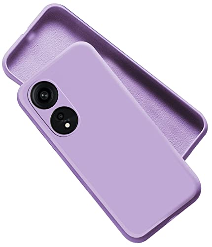 Image of A rtistque Liquid Silicone Back Cover Case for Oppo A1 Pro Matte Shockproof TPU Soft Flexible with Camera Protection - Purple