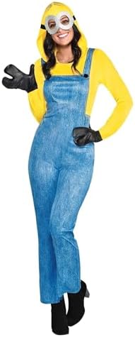 Party City Minion Halloween Costume for Women, Minions: The Rise of Gru, Medium (6-8), Includes Goggles and More
