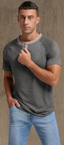 Image of Sailwind Mens Henley Long /Short Sleeve T-Shirt Cotton Casual Shirt