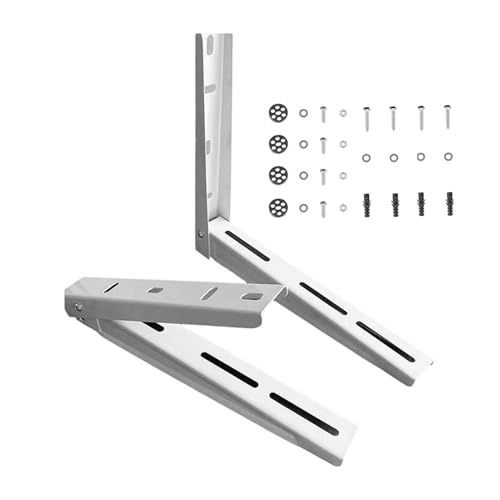 Mini- Halterung für Klimaanlage, geteilt- Montagehalterung aus Metall, Wandmontage für Außenklimakompressor 35 x 45 cm, stabiles Klimagerät für Außendecken
