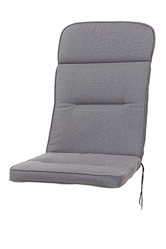 Kettler Polen KETTtex 2328 Auflage Hochlehner Kreta dunkelgrau Olefin wasserabweisend lichtecht Sitzpolster 120x50x7 cm