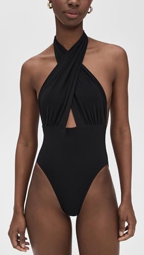 Norma Kamali Women's Cross Halter Mio One Piece2