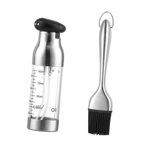Botella dispensadora de aceite y vinagre PRETYZOOM de acero inoxidable manual 2