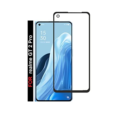Image of Screen Protector for realme GT 2 Pro (Black) Tempered Glass Edge-to-Edge 6D Screen Guard With Installation Kit