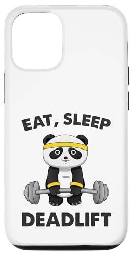 Custodia per iPhone 15 Eat Sleep Deadlift Panda Bear Allenamento Palestra Regalo Uomini Donne Bambino