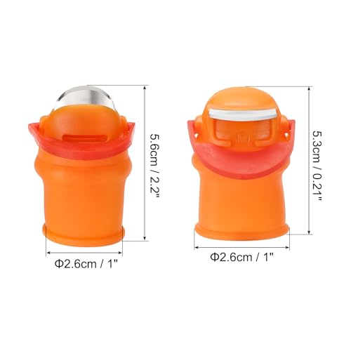 Kit de cuchillos para jardín PATIKIL de silicona naranja miniatura 2