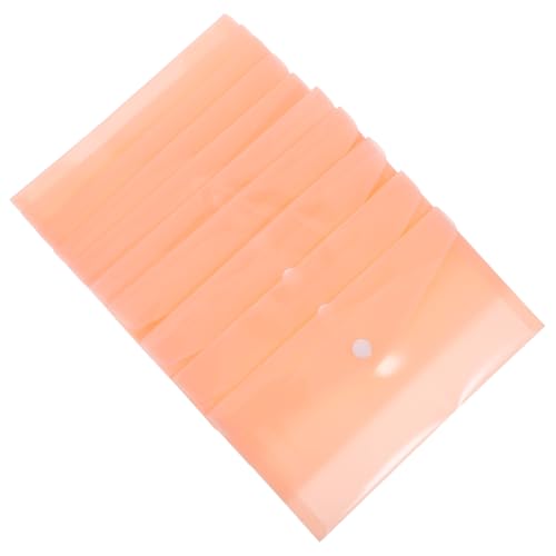 Gogogmee 10個 スナップ 書類 ポケット クリア ポーチ 書類 フォルダー 閉鎖付き クリア ファイル フォルダー スナップ 閉鎖 ポーチ 防水