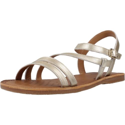 Geox J SANDAL EOLIE GIRL, Sandale fille, Platinum,