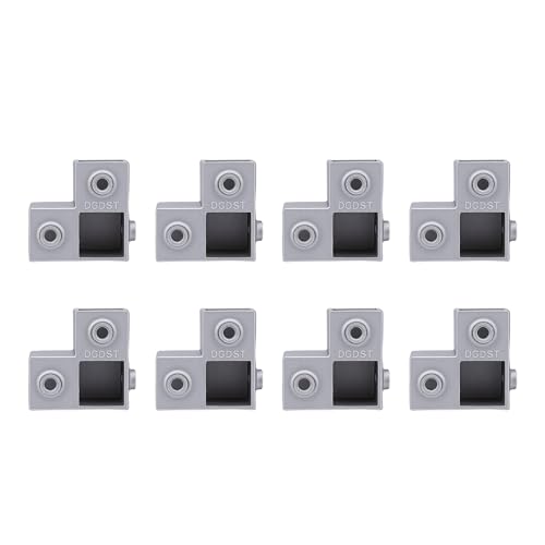 Conectores de Tubo Cuadrado de Aluminio Chrees con Acabado Robusto de 3 mm