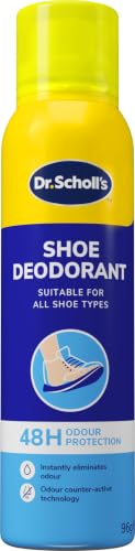 Dr. Scholl’s Fresh Step Anti Odour Shoe Spray, Eliminates Odor For Up To 48 Hours. Fresh Scent, Quick Drying, Suitable For All Shoe Types, Running Trainers, Sports, & More, 150ml, Pack of 1
