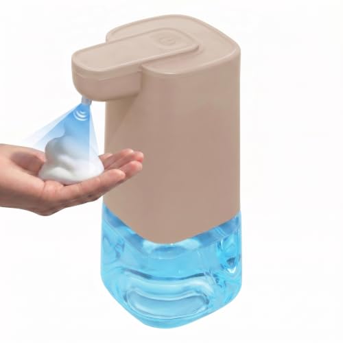 Image of Automatic Foaming Soap Dispenser with 200ml Foaming Handwash Refill Included, 350ml Touchless Soap Dispenser, Smart Infrared Sensor,IPX4 Waterproof for Kitchen & Bathroom (Pink)