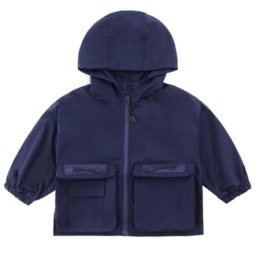 子供服 ジャケット 男の子 コート 女の子 アウター キッズ ジュニア ボーイズ 裏綿 春秋 フード付き 上着 カジュアル 防風 軽量