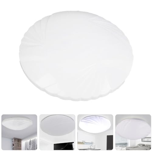 Image of SUPVOX Round Ceiling Light Shade 11.41X11.41X1.77In Plastic Lamp Cover Anti-Glare Ceiling Fixture Replacement for Bedroom Kitchen Living Room Lighting