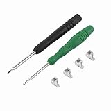 Photo Gallery zerone - kit di riparazione fibbia per controller n chiusura con fibbia in metallo, include 4 fibbie in metallo, 2 cacciaviti Photo Gallery zerone - kit di riparazione fibbia per controller n chiusura con fibbia in metallo, include 4 fibbie in metallo, 2 cacciaviti