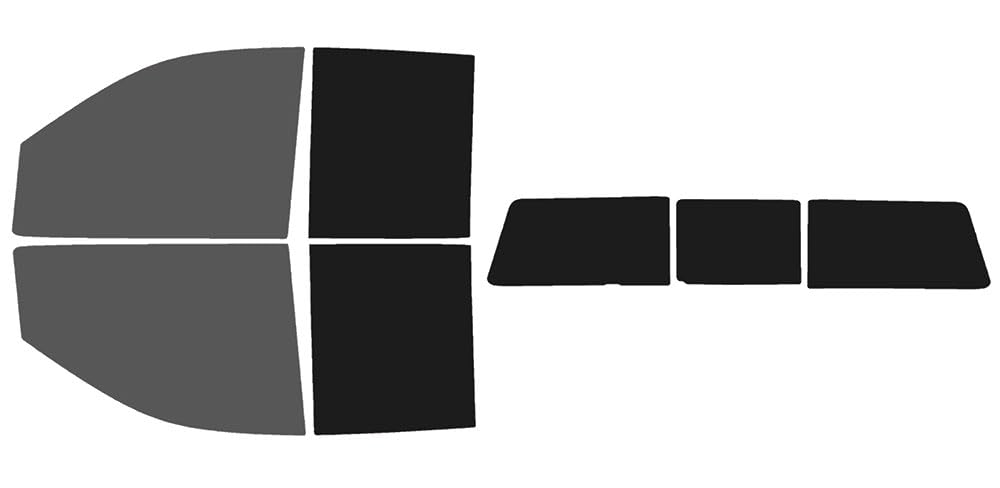 The Tint Effect Precut Window Tint Kit Compatible with Chevrolet Silverado 2500 &amp; 3500 HD Double Cab (2020-2026)(30% Front / 5% Rear / 3 piece Slider) Automotive Film